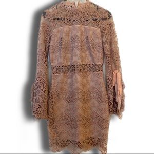 Italian Designer Custom Vintage Lace Dress from Milan, size Small